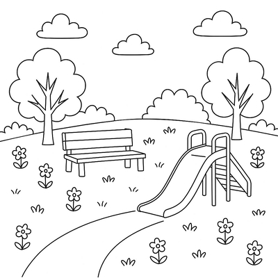 Beautiful Nature Landscape Coloring Pages Kids Will Love
