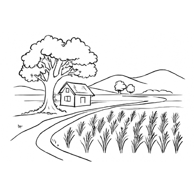 Beautiful Nature Landscape Coloring Pages Kids Will Love