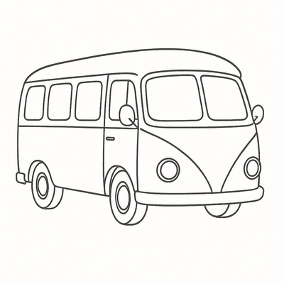 Bus Coloring Pages for Kids 2026 - PDF Coloring Sheets
