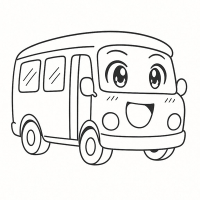 Bus Coloring Pages for Kids 2026 - PDF Coloring Sheets
