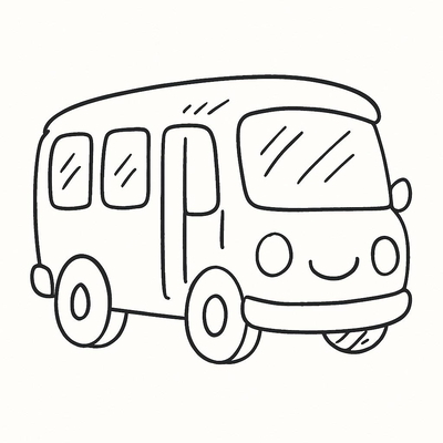 Bus Coloring Pages for Kids 2026 - PDF Coloring Sheets
