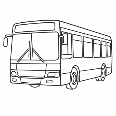 Bus Coloring Pages for Kids 2026 - PDF Coloring Sheets