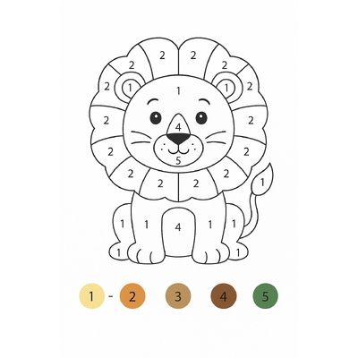 Color by Numbers for Kids – Helping Children Learn Numbers Easily