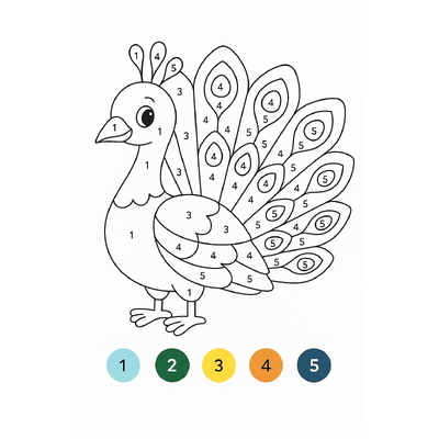 Color by Numbers for Kids – Helping Children Learn Numbers Easily