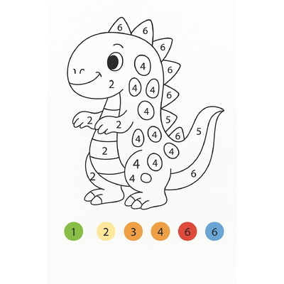 Color by Numbers for Kids – Helping Children Learn Numbers Easily