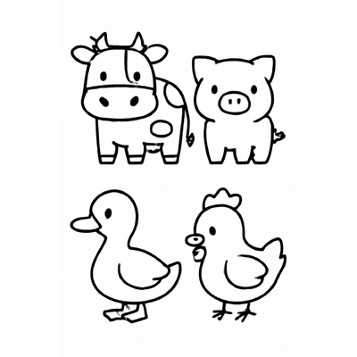 Coloring Pages for 2-Year-Olds – Simple and Cute Printable Sheets