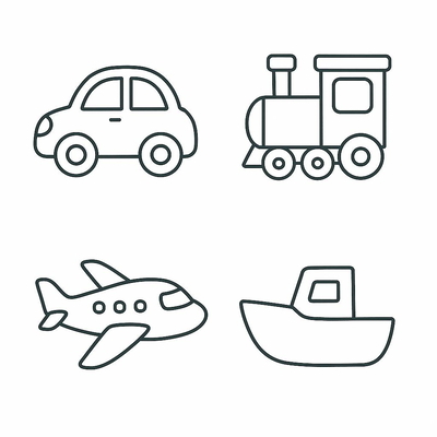 Coloring Pages for 2-Year-Olds – Simple and Cute Printable Sheets