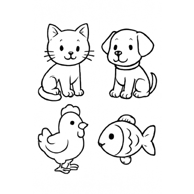 Coloring Pages for 2-Year-Olds – Simple and Cute Printable Sheets