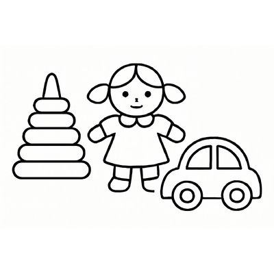 Coloring Pages for 2-Year-Olds – Simple and Cute Printable Sheets