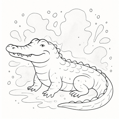 Crocodile Coloring Pages for Kids 2026 – Easy-to-Download PDF Sheets
