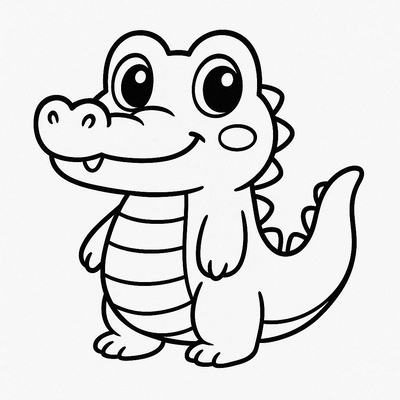 Crocodile Coloring Pages for Kids 2026 – Easy-to-Download PDF Sheets