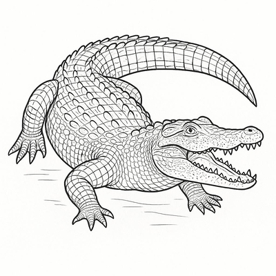 Crocodile Coloring Pages for Kids 2026 – Easy-to-Download PDF Sheets