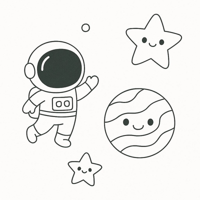 Cute Coloring Pages for Kids – Adorable Printable PDF Sheets