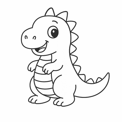 Cute Dinosaur Coloring Pages for Kids 2026 in Various Styles