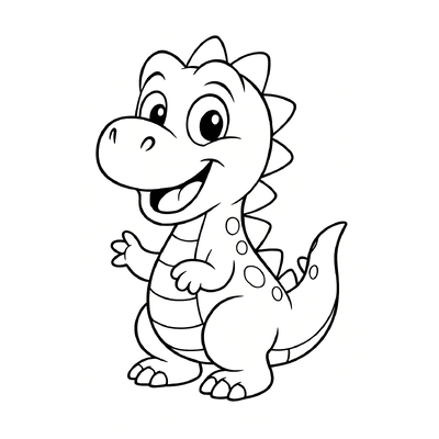 Cute Dinosaur Coloring Pages for Kids 2026 in Various Styles