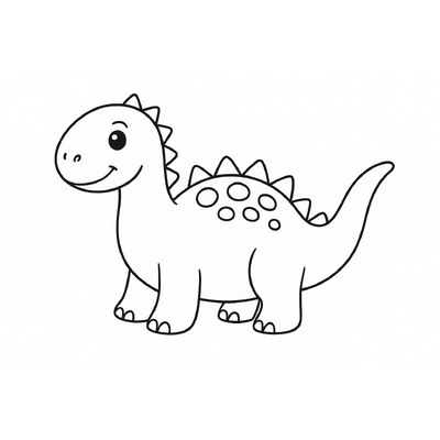 Cute Dinosaur Coloring Pages for Kids 2026 in Various Styles