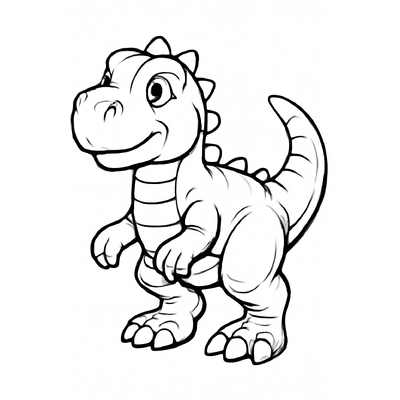 Cute Dinosaur Coloring Pages for Kids 2026 in Various Styles