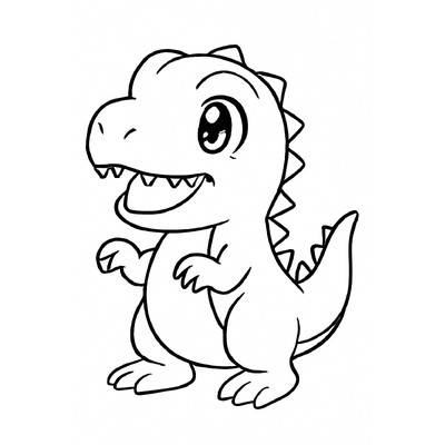 Cute Dinosaur Coloring Pages for Kids 2026 in Various Styles