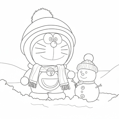 Cute Doraemon Coloring Pages in Various Styles Kids Love 2026