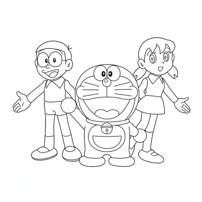 Cute Doraemon Coloring Pages in Various Styles Kids Love 2026
