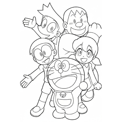 Cute Doraemon Coloring Pages in Various Styles Kids Love 2026