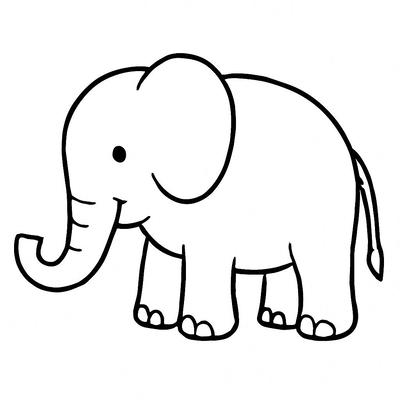Elephant Coloring Pages for Kids – Cute Printable PDF Sheets