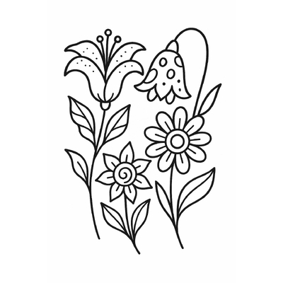 Flower Coloring Pages 2026 – Diverse and Adorable Designs for Kids