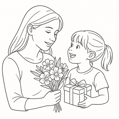 Mother’s Day Coloring Pages for Kids 2026 - PDF Coloring Sheets