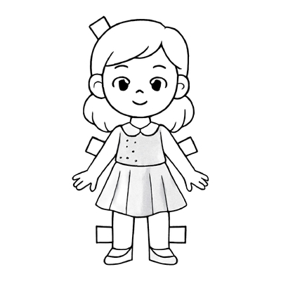 Paper Doll Coloring Pages 2026 Kids Will Absolutely Love
