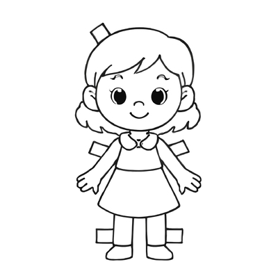Paper Doll Coloring Pages 2026 Kids Will Absolutely Love