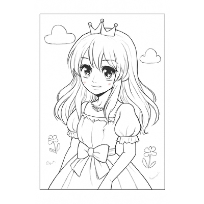 Princess Coloring Pages for Kids – Beautiful and Adorable Designs