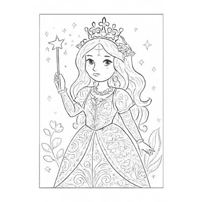 Princess Coloring Pages for Kids – Beautiful and Adorable Designs