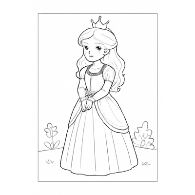 Princess Coloring Pages for Kids – Beautiful and Adorable Designs