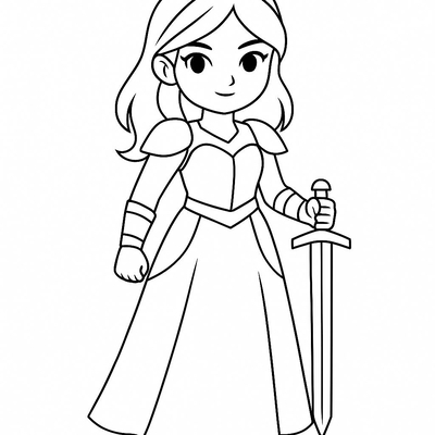 Princess Coloring Pages for Kids – Beautiful and Adorable Designs