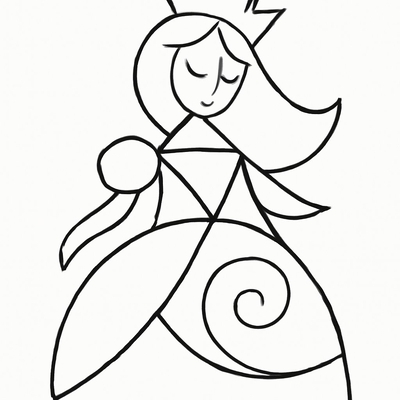 Princess Coloring Pages for Kids – Beautiful and Adorable Designs