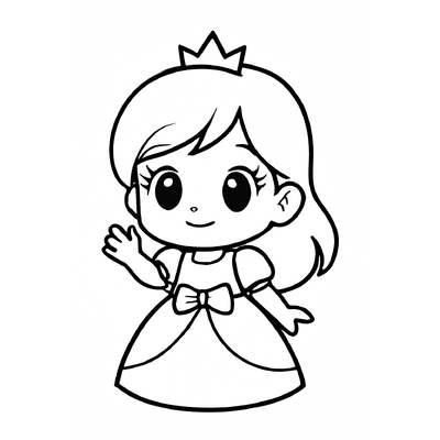 Princess Coloring Pages for Kids – Beautiful and Adorable Designs