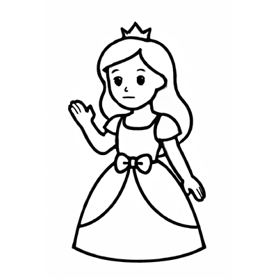 Princess Coloring Pages for Kids – Beautiful and Adorable Designs