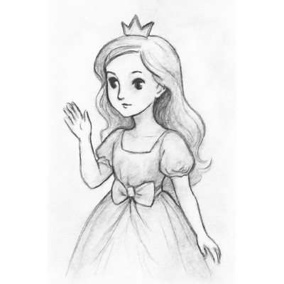 Princess Coloring Pages for Kids – Beautiful and Adorable Designs