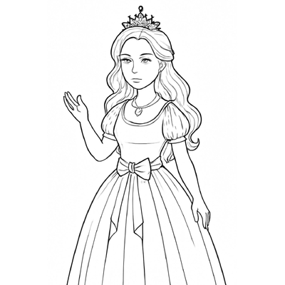 Princess Coloring Pages for Kids – Beautiful and Adorable Designs