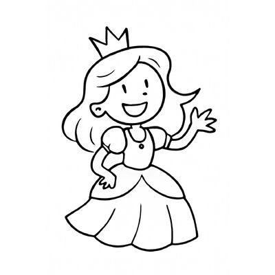 Princess Coloring Pages for Kids – Beautiful and Adorable Designs