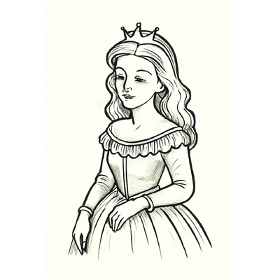 Princess Coloring Pages for Kids – Beautiful and Adorable Designs