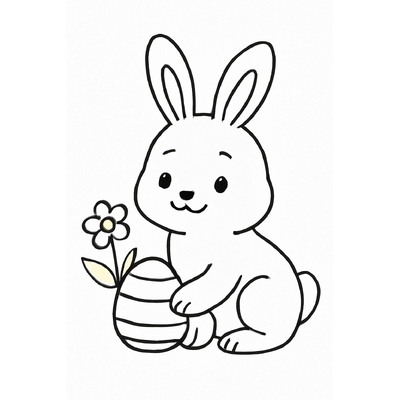 Rabbit Coloring Pages for Kids – Easy-to-Download PDF Sheets