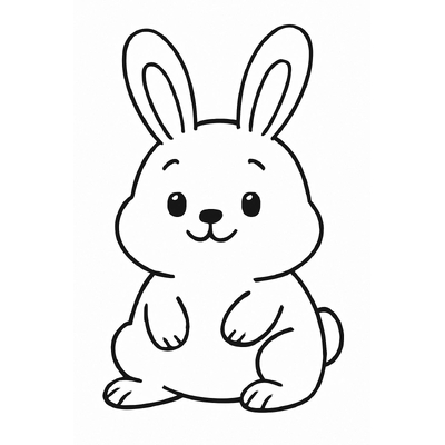 Rabbit Coloring Pages for Kids – Easy-to-Download PDF Sheets