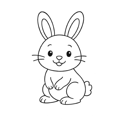 Rabbit Coloring Pages for Kids – Easy-to-Download PDF Sheets