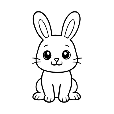 Rabbit Coloring Pages for Kids – Easy-to-Download PDF Sheets