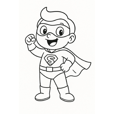 Superhero Coloring Pages for Kids to Boost Brain Development 2026