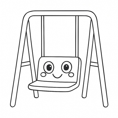 Swing Coloring Pages for Kids 2026 - PDF Coloring Sheets
