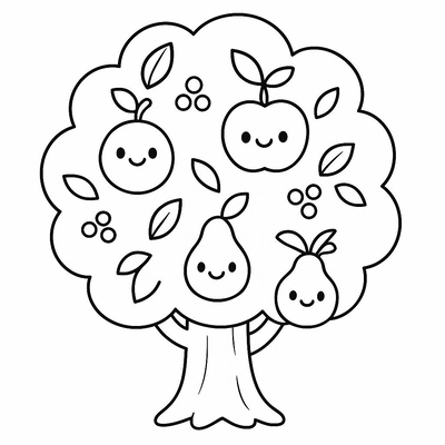Tree Coloring Pages for Kids 2026 – Easy-to-Download PDF Sheets