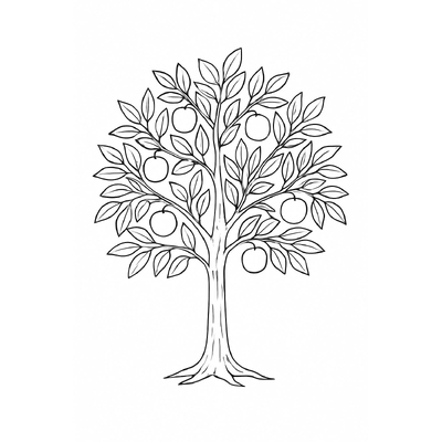 Tree Coloring Pages for Kids 2026 – Easy-to-Download PDF Sheets