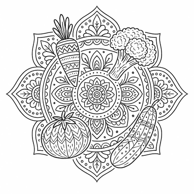 Vegetable Coloring Pages for Kids 2026 - PDF Coloring Sheets
